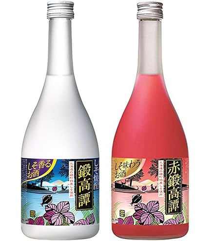 Amazon.co.jp: しそ焼酎 鍛高譚 赤鍛高譚 720ml 2本セット ギフト